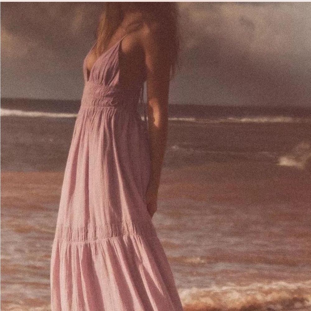 Zara Elegant Pink Maxi Dress